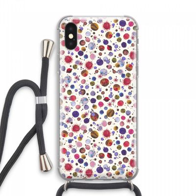 Planets Space: iPhone XS Max Transparant Hoesje met koord