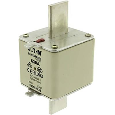 Eaton 630NHG3B NH-zekering Met mechanische beveiligingsweergave Afmeting zekering : 3 630 A 500 V 3 stuk(s)