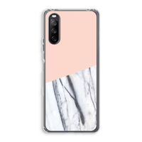 A touch of peach: Sony Xperia 10 III Transparant Hoesje