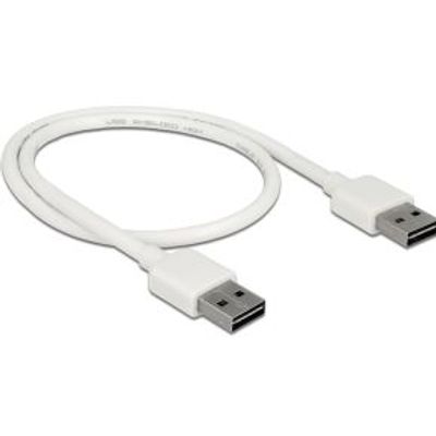 Delock 85192 Kabel EASY-USB 2.0 Type-A male > EASY-USB 2.0 Type-A male 0,5 m wit