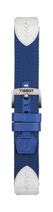 Horlogeband Tissot T600039989 Leder/Textiel Blauw 22mm