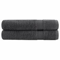 VidaXL Handdoeken solund 2 st 600 g/m² 30x50 cm antracietkleur VidaXL Handdoeken solund 2 st 600 g/m² 30x50 cm antracietkleur