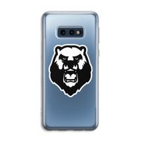Angry Bear (white): Samsung Galaxy S10e Transparant Hoesje