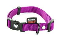 Martin halsband verstelbaar nylon paars (45-65X2,5 CM) - thumbnail