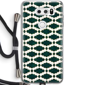 Moroccan tiles: LG V30 Transparant Hoesje met koord