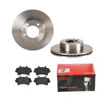 Remmenset, remschijf BREMBO, Remschijftype: Binnen geventileerd, Inbouwplaats: Vooras, u.a. für Renault, Opel, Nissan