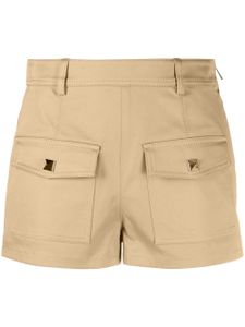 Valentino Garavani short en coton stretch à taille basse - Tons neutres