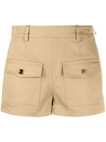 Valentino Garavani short en coton stretch à taille basse - Tons neutres