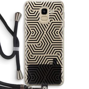 Magic pattern: Samsung Galaxy J6 (2018) Transparant Hoesje met koord