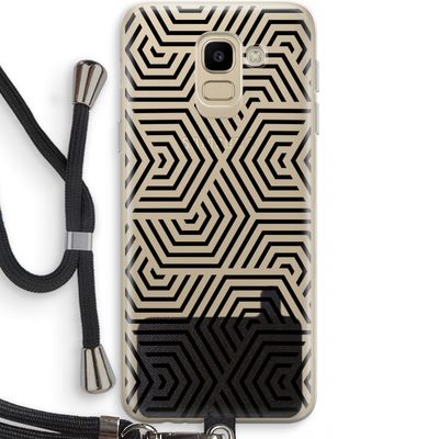 Magic pattern: Samsung Galaxy J6 (2018) Transparant Hoesje met koord