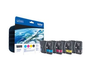 Brother LC-985VALBP inktcartridge 4 stuk(s) Origineel Zwart, Cyaan, Magenta, Geel