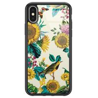 iPhone X/XS glazen hardcase - Sunflowers