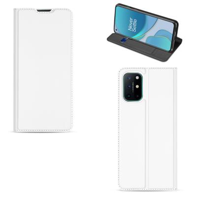 OnePlus 8T | Bookcase | Hoesje Wit met Pashouder