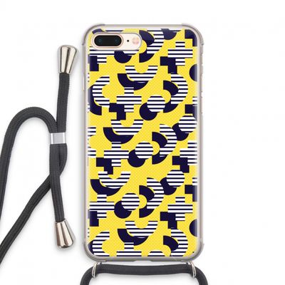 8-bit N°3: iPhone 7 PLUS Transparant Hoesje met koord