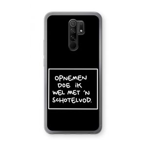 Schotelvod: Xiaomi Redmi 9 Transparant Hoesje