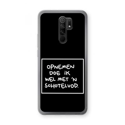 Schotelvod: Xiaomi Redmi 9 Transparant Hoesje