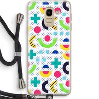 8-bit N°1: Samsung Galaxy J6 (2018) Transparant Hoesje met koord