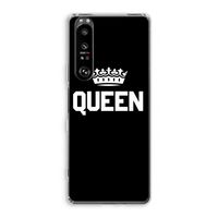 Queen zwart: Sony Xperia 1 III Transparant Hoesje