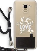 Partner in crime: Samsung Galaxy J6 (2018) Transparant Hoesje met koord