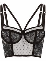 Dolce & Gabbana haut bustier en dentelle - Noir - thumbnail