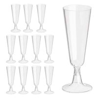 OTIX Kunststof Champagne Glazen - 12 stuks - Herbruikbaar - 150ml - Transparant - Kunststof - thumbnail