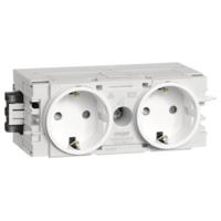 Hager Stopcontact voor Accessoires voor elektroplintsysteem Wit 1 stuk(s) - thumbnail