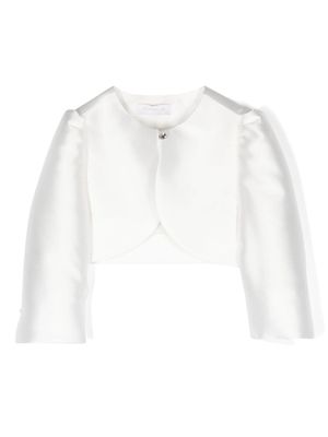 Monnalisa veste à coupe crop - Blanc