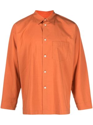 Homme Plissé Issey Miyake Katoenen overhemd - Oranje Homme Plissé Issey Miyake Katoenen overhemd - Oranje