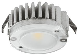 LED 2040 spot 1.5W 3000K 88 lumen dimbaar inbouw opbouw breedstralend 90° afdekkingen in kleur