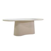 Giga Meubel - Eettafel Organisch 180cm - Beige Beton - Jessie