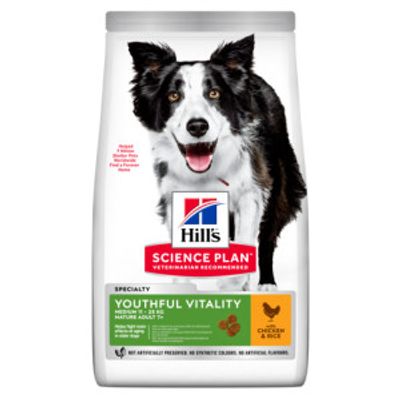 Hill&apos;s Mature Adult Senior Vitality Medium met kip hondenvoer 2 x 14 kg