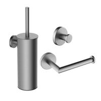 Wiesbaden Toilet Accessoires Set Alonzo Geborsteld RVS