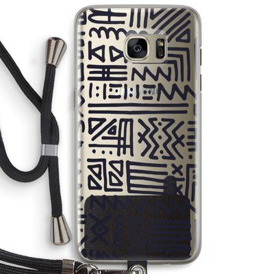 Marrakech print: Samsung Galaxy S7 Edge Transparant Hoesje met koord