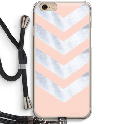 Marmeren pijlen: iPhone 6 / 6S Transparant Hoesje met koord