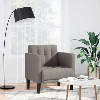 Fauteuil met armleuningen Taupe 53 cm Stof
