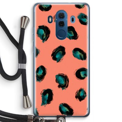Pink Cheetah: Huawei Mate 10 Pro Transparant Hoesje met koord