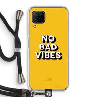 No Bad Vibes: Huawei P40 Lite Transparant Hoesje met koord