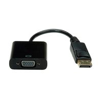 Value 12.99.3136 DisplayPort-kabel DisplayPort / VGA Adapterkabel DisplayPort-stekker, VGA-bus 15-polig 0.15 m Zwart - thumbnail