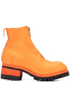 Guidi bottines à fermeture zippées - Orange