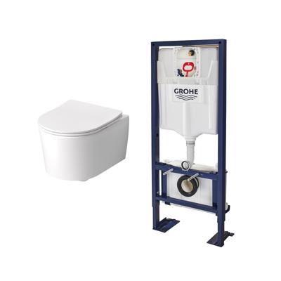 Sani-Wand Wall GROHE + Hangend toilet