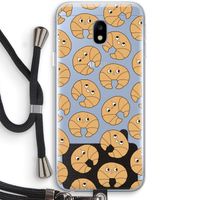 Croissant: Samsung Galaxy J3 (2017) Transparant Hoesje met koord