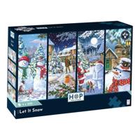 Let It Snow Puzzel 4x 500 Stukjes
