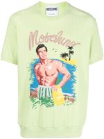 Moschino t-shirt à imprimé graphique - Vert