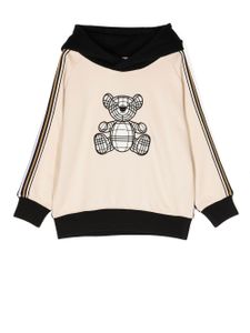 Burberry Kids hoodie en coton à imprimé ourson - Tons neutres