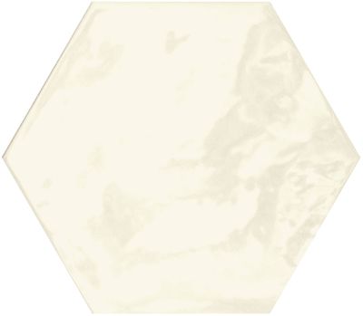 Wandtegel wit hexagon Terratinta Hexa 17x15cm lemon sorbet glans gerectificeerd