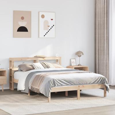 Bedframe zonder matras massief grenenhout 140x200 cm