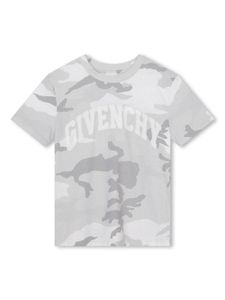 Givenchy Kids t-shirt à imprimé camouflage - Gris