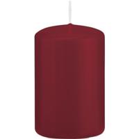 Cilinderkaars/stompkaars - bordeauxrood - 5 x 8 cm - 18 branduren Cilinderkaars/stompkaars - bordeauxrood - 5 x 8 cm - 18 branduren
