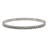 Kalli Bangle Armband Panter 4 mm Zilver Kalli Bangle Armband Panter 4 mm Zilver