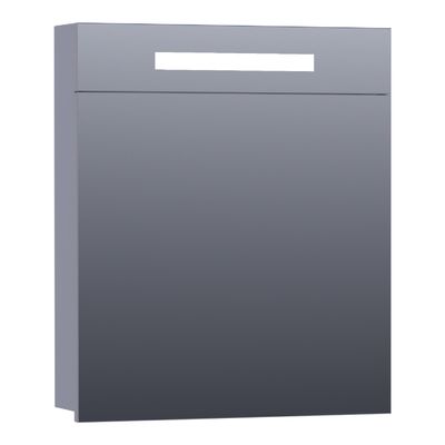 Spiegelkast 2.0 Exclusive Line 60 cm Linksdraaiend Mat Grijs Sanitop